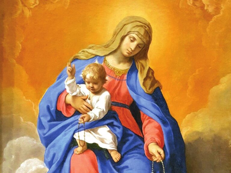 Simone Cantarini Our Lady of the Rosary with Child 1
